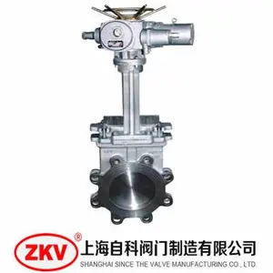 导热油电动刀型闸阀 不锈钢电动刀型闸阀 蒸汽电动刀型闸阀 良工 上海沪工阀门