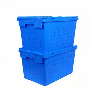 加厚塑料周转筐、可插箱,斜插式物流箱、带盖塑料筐,套叠筐,