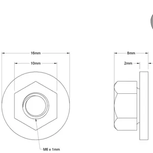 Mcmaster-carr91005A033紧固件低强度钢法兰螺母