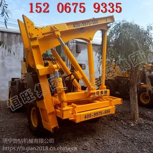 甘肃公路波型护栏打桩机恒旺宁夏装载波型护栏打桩机