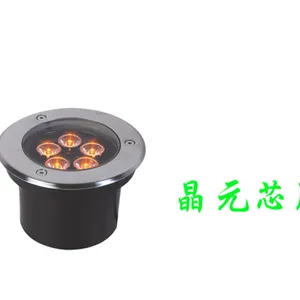 5W方形LED地埋灯 100mm5W圆形LED地埋灯 5W广场用地砖灯
