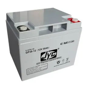 JYC金悦城蓄电池GP38-12胶体铅酸电瓶组免维护UPS不间断电源EPS直流屏应急电源太阳能光伏风