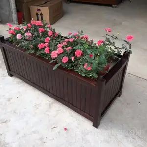 佛山工厂自制花箱，市政pvc花箱，室外移动花箱，户外家具组合花箱，园林绿化耐用花箱花车