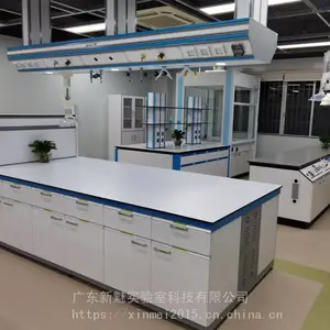 全钢实验桌 实芯理化板工作台 实验室中央台边台——厂家定制