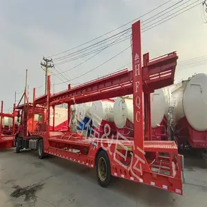 车辆运输车 中置轴运输车 郑州物流专用车 小笼车 定制半挂车
