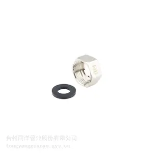 六角铜螺母螺帽波纹管螺母6分管用 DN20