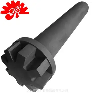 河南瑞丰铝熔液搅拌用石墨转子抗氧化石墨除气棒来图加工