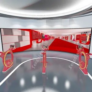 VR红色骑行 红色虚拟骑行 党建红色文化 党建互动屏 VR党建沙盘