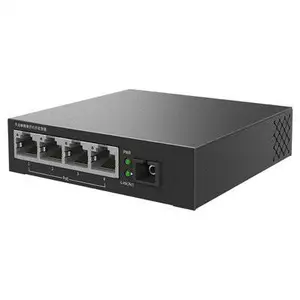 TP-LINK TL-FC314PB-20 千兆单模单纤光纤收发器 1SC+4GE(PoE)