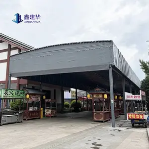 工地施工遮阳大型电动推拉棚 移动式防雨活动雨棚 抗风8级