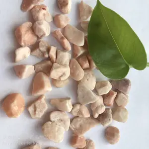 灵寿二磊现货供应彩色透水地面石子 水洗石 园艺装饰五彩石
