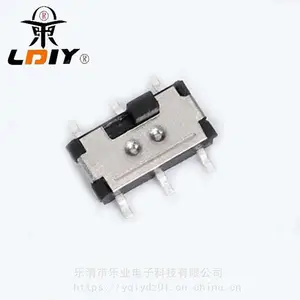 立式6脚拨动开关 贴片滑动开关 二档微型开关 环保耐高温