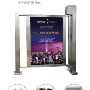 304不锈钢小区广告门自动开门机电动闭门器人行通道