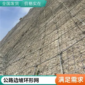 边坡防护网 SNS柔性钢丝绳网 山体落石兜网 厂家直供高速路边网