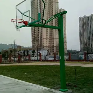 学校体育场操场篮球架 丁字型固定式篮球架