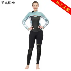 新款连体潜水服女3MM湿式保暖冲浪衣户外游泳防寒浮潜服厂家定制