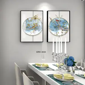 金属热转印金属挂画 装饰画 热转印装饰挂画批发 可定制图案 书房 卧室 客厅 餐厅挂画