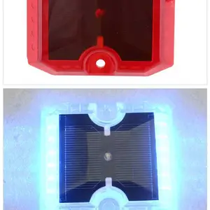 创安达塑料蝴蝶型道钉灯防水安全灯 耐温太阳能pc道钉Led