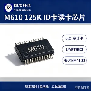 M610 125K 低频 ID 读卡芯片,10 路天线驱动,工业多点位识别