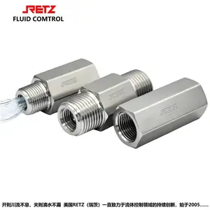 进口不锈钢外螺纹单向阀 止回逆止阀品牌:美国RETZ(瑞茨)