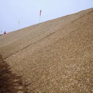 植草毯 植物纤维毯 河道边坡水土流失治理椰丝毯 生态袋 环保草毯
