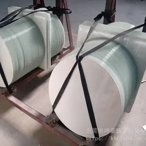 东莞家具玻璃厂家定制加工8mm圆形钢化烤漆玻璃定做各种异形茶几台面玻璃