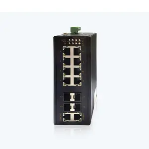Cronet CC-3412A 卡轨式三层万兆工业以太网交换机