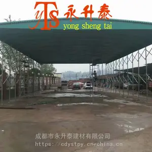 绵阳户外遮阳伸缩蓬-移动仓库伸缩棚