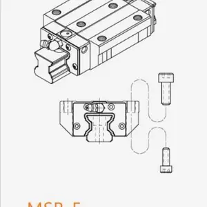 PMI银泰MSR直线导轨使用滚柱滚动体取代一般的钢珠滚动体