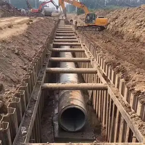 云南钢板桩施工 钢板桩管道支护 钢板桩围堰
