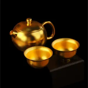 古法足金茶具套装