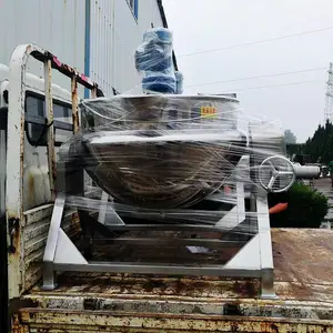槐花凉粉熬制夹层锅 拌五仁馅料机器 不锈钢材质 省人工不粘锅