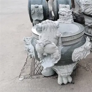 石香炉天然青石 应九江佛堂祠堂青石香炉 江墓地花岗岩石雕香炉