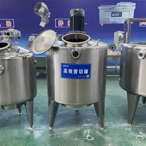 泰昌高效剪切罐厂家 304 不锈钢鲜奶酸奶高速均质搅拌配料罐乳品乳化设备可定制