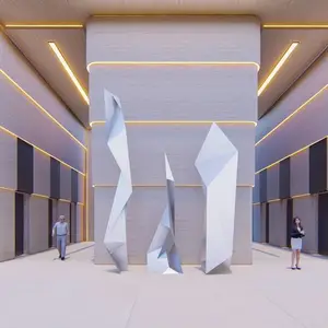 《阶城》写字楼大堂空间主题雕塑概念 | 左堂雕塑