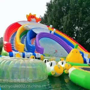 景德镇1米游乐园儿童游乐移动水公园充气水滑梯销售