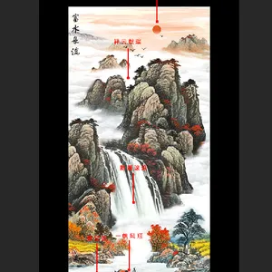 唐龙陶瓷 五福字瓷砖壁画定做 室外院陶瓷壁画定做厂家