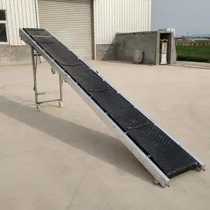 博华便携式车载输送机 可折叠式皮带送料机 物流分拣输送带