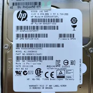 HP 653957-001 EG0600FCSPL AL13SEB600 10K SAS 600G Gen8 Ӳ��