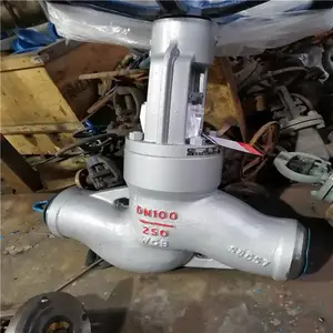 DN175 铬钼钢自密封对焊截止阀 J61Y-P57 140V 高温蒸汽电站截止阀