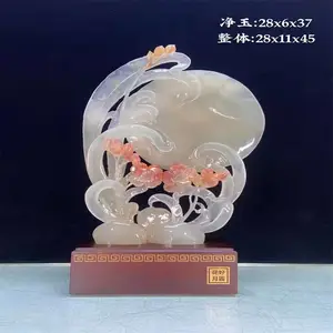 焕环祥玉石雕刻精雕阿富汗玉石定制定做批发岫玉玄关礼品