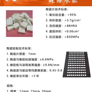 TZH-RCK阻燃型陶瓷胶板滚筒包胶 20mm厚耐磨橡胶板
