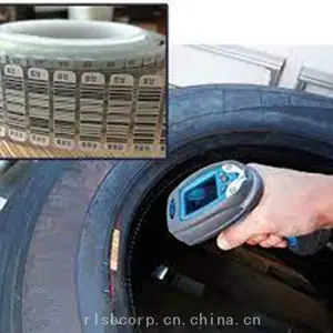 轮胎硫化标签橡胶硫化条码标签汽车轮胎不干胶贴纸