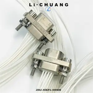 骊创矩形连接器插头插座J30J-9TJL-30CM j30j-9zkp4-30CM J30J-9ZKP-300MM