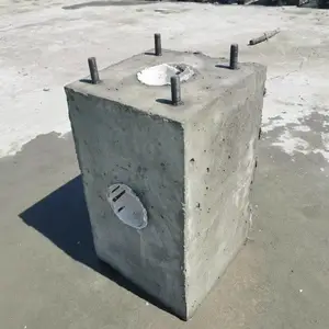 水泥墩基础地笼 监控杆路灯预制水泥墩 混凝土预制基础 水泥墩地笼