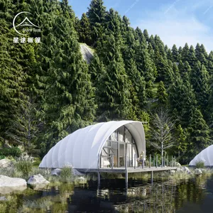 野营旅游特色帐篷酒店 大型户外露营基地帐篷 山地景区民宿定制