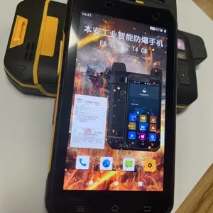 厂家直销B6000防爆手机石油化工厂专用本安防爆大屏智能防爆对讲手持机