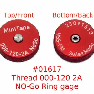 Minitaps螺纹环塞规#00-90UNS-2A titecswiss 环规#000-120NS-2A