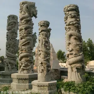 广场大型汉白玉华表哪里做的好 园林景观石雕望柱多少钱