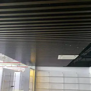 重庆铝格栅吊顶 木纹铝方通 50X70铝格栅